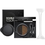 Eyebrow & Eyeliner Cream with Stamp, 2 in 1 Waterproof Brow Powder & Eyeliner Cream with Double Ended Brush, Eyebrows Pomade, Eyebrow Powder Makeup Kit for Natural Looking (01#) -  Lunkun