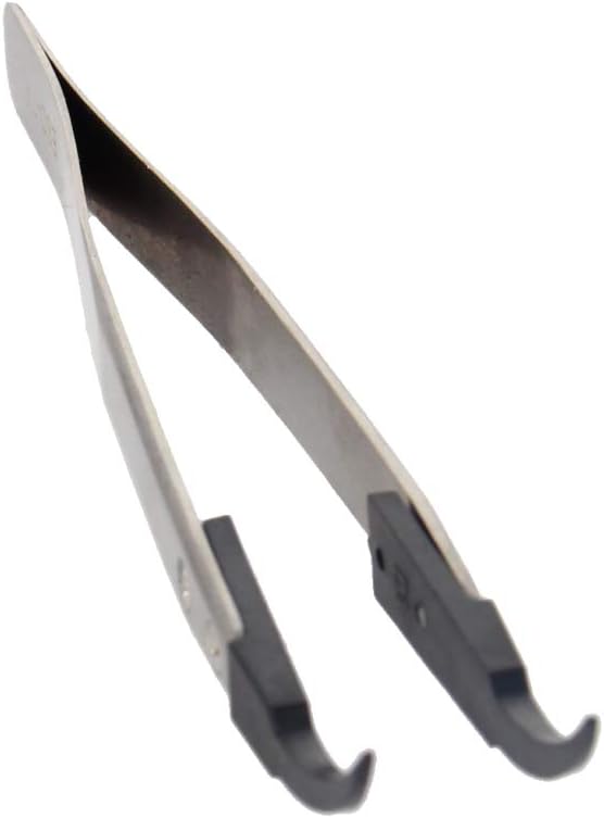 Utoolmart 3 pcs ESD-7A Precision Anti-Static Carbon Fiber Tweezers Stainless Steel Tweezers for Craft Jewelry Electronics
