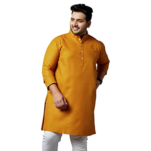 Image of Bigbanana Plus Size Men Regular Fit Kurta
