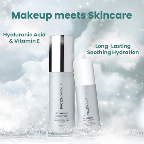 Facescanada Makeup Fixer Spray | Keeps Makeup Intact & Long-Lasting | Hydrating, Non-Sticky Mist for Fresh Finish | Lightweight & Refreshing | 1.69 Fl Oz (50ml)