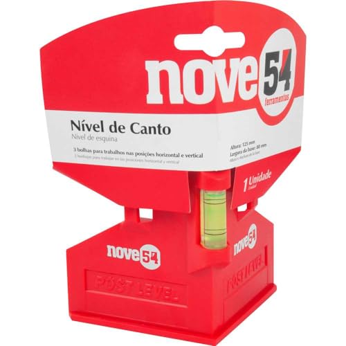 Nove54, Nível Plástico Para Canto Base Magnética.
