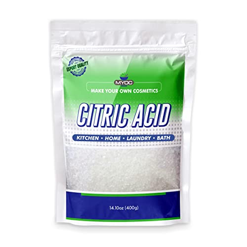 Myoc Pure Citric Acid Powder For Cleaning, Grocery & Gourmet Food, Bath Bombs Citric Acid Bulk | Food Grade - 400 Gm (14.10 Ounce) | Pack Of 1 #TOP5