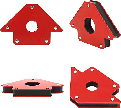 Arrow Welding Magnets Set Arc Tig Mig Welding Magnetic Arrow Holder Multi-Angle Metal Working Tools And Equipment Welding Accessories For Soldering Welding Assembly Installation (4Pcs 50Lbs) #TOP5