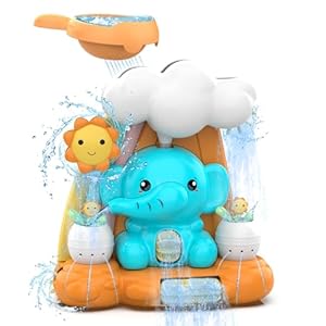 Joyfuture Bath Toys – Garden & Elephant Baby and Toddler Toys – Bathtub Toys for 1 2 3 Boys and Girls – Easter Halloween Christmas Birthday Gifts for 1 Years Old and Above