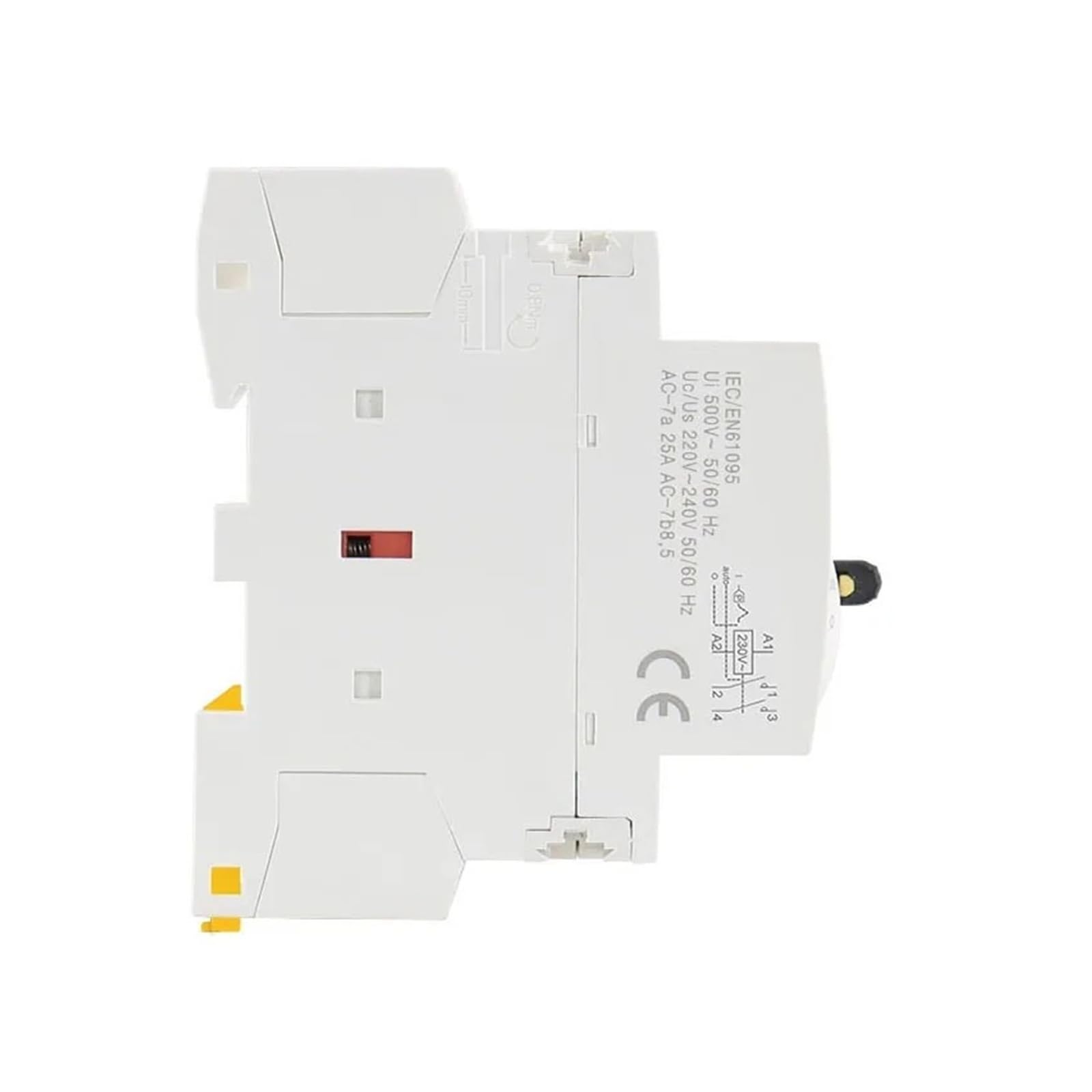 HCH8s-25M 2P 16A 20A 220V szyna DIN domowy AC modułowy stycznik z przełącznikiem ręcznym 2NO 1NO1NC lub 2NC (16M 2NO AC230V)