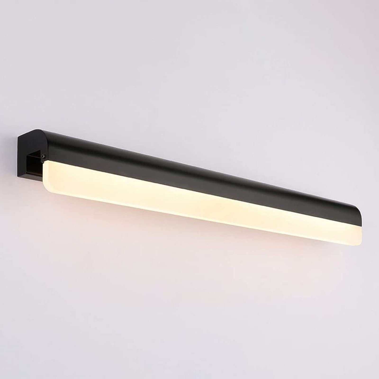 Applique murale de salle de bain LED 14W FIDEMM noire pour coiffeuse