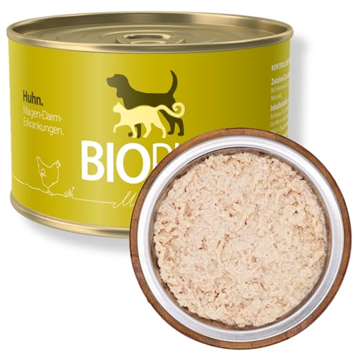 Bio Diät-Hundefutter bei Magen-Darm-Erkrankungen für Hunde 6x400g in 100% Bio-Lebensmittelqualität Premium Nassfutter