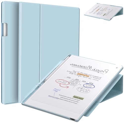 E NET-CASE Case for Remarkable Paper Pro Color 11.8"- Multi-Viewing & Auto Sleep/Wake Book Folio Cover with Built-in Pen Holder for Remarkable Paper Pro Tablet 11.8 inch 2024 Released (Sky Blue) by E NET-CASE - Used condition - US$7.49