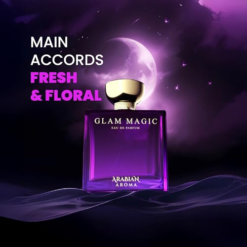 Image of Arabian Aroma Glam Magic Women's Perfume | Long Lasting Perfumes for Women | Floral Perfume -Women and Girls' perfume | Eau De Parfum (100ml)