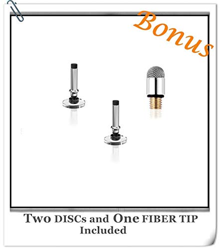 Meko 2-In-1 Stylus Precision Disc Styli Touch Screen Pen With 3 Replaceable Tips For Ipads, Tablets, Iphones, Smartphones, Samsung Galaxy Note/Tab (Black) #TOP5