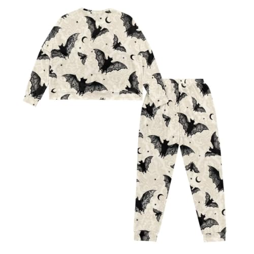 Image of Womens Lounge Set Long Sleeve Soft Pajama Sets | Casual 2 Piece Pj Outfit, Crewneck Sleepwear with Pockets, Adjustable Drawstring, Soft Comfy Fall Pajamas, Plus Size