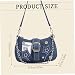 Y2k Geldbörse Y2k Schultertasche mit Kette & Stern Dekor Canvas Vintage Geldbörse Große Kapazität Goth Tasche für Frauen