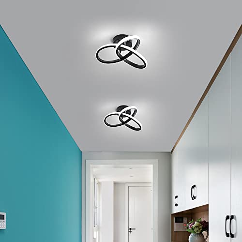 Goeco LED Ceiling Light, 22W Modern LED Ceiling Lamp, Creative Flower Shape Ceiling Light Fixtures for Hallway, Aisle, Entrance, Corridors, Balconies, 6500K Cool White Light