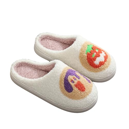 LNERIP Slippers Winter Womens Mens Fluffy Plush Slippers Animals Cute Cartoon House Slippers Cuddly Warm Shoes Indoor Outdoor Girls Women
