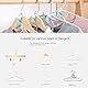 Mehrfach Kleiderbügel Bügel Verbindungshaken Platzsparend Clothes Hanger Connector Hooks Kleiderschrank Organizer, 100 Stück Blau und Grün
