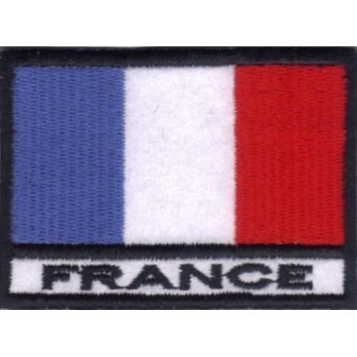 Patch BANDIERA FRANCIA cm 7 x 5 toppa ricamata