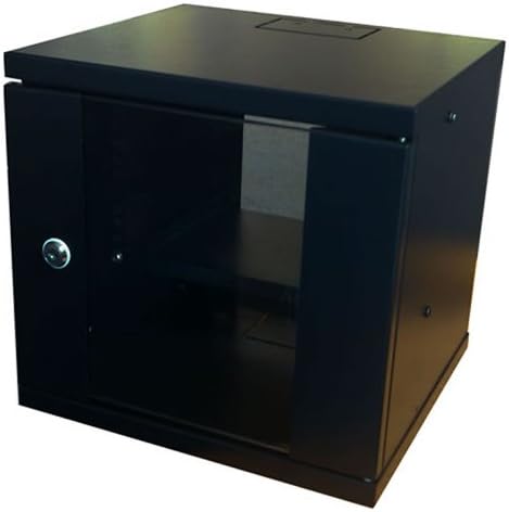 kenable Mini Fixed Cantilever Shelf 1U 150mm Deep Black for 10 inch Data Cabinet Rack [10 inch SOHO Shelf]