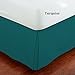 Fancy Collection Queen Size Easy Care Tailored Microfiber 14-inch Bed Skirt Solid Turquoise New