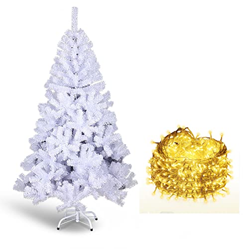 Weißer Weihnachtsbaum mit Beleuchtung Die 15 besten Produkte im
