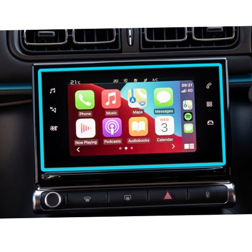 Film de Protection Écran LCD Citroen C3 Accessoires Verre Trempé Navigation GPS 2016-2021