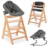 hauck Alpha+ Newborn Set mit Premium Bouncer Dark Grey - Baby...