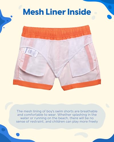 image for maamgic Boys Swim Trunks Toddler Swim Shorts Little Boys Bathing Suit 