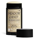 Misc. Goods Co. All-Day Natural Deodorant for Women and Men | Skin Safe Paraben Free & Aluminum Free Deodorant | Organic Extract of Coconut Oil Shea Butter & Baking Soda | Meadow Land -2.6 Oz