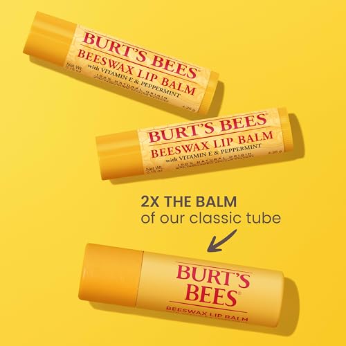 Image of Burt's Bees Moisturizing Lip Balm, 2 Original Beeswax and 1 Vanilla Bean, 100% Natural Origin, 0.34 Ounce Each, 3 Paper Tubes, Pack May Vary