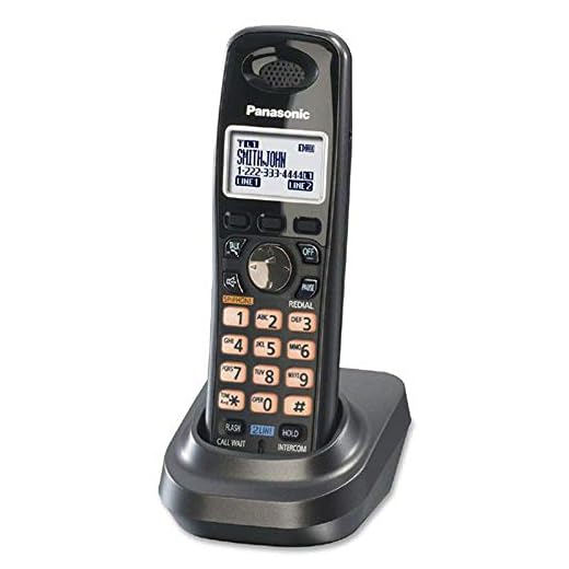 Panasonic KX-TGA939T 2 Line 1.9GHz DECT 6.0 Technology Backlit LCD Display Speakerphone 3-Way Conferencing Additional Digital Cordless Handset