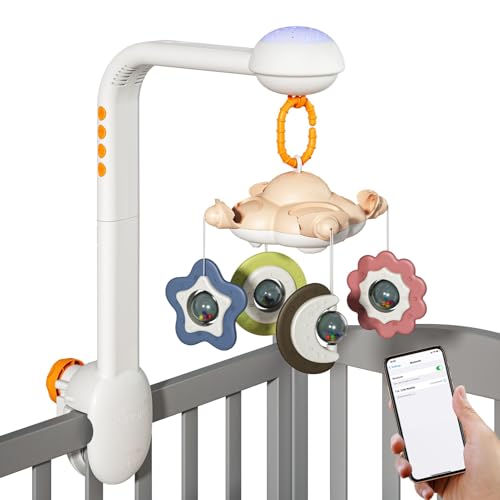 Veilleuse musique bébé et projecteur rotatif pour stopper les pleurs