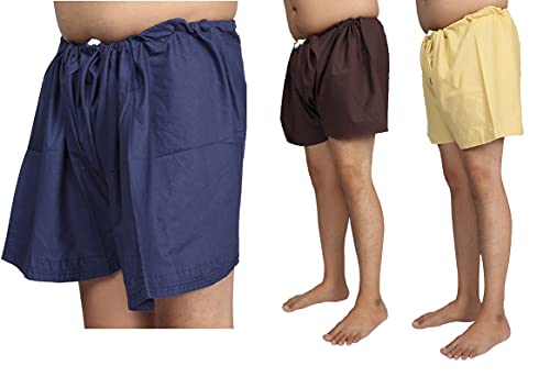 Image of BISMAADH Organic Soft & Breathable Cotton Unisex Sikhi NADA Kachhera Pack of 3