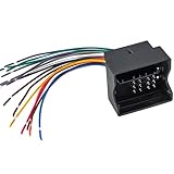 NuIth Car Stereo Radio Wiring Harness for 1999-2015 Volkswagen 2000-2011 Audi BMW Without Factory Navigation, Stereo Installation Wire Harness Kit Aftermarket Stereo Receiver Wire Harness Adapter