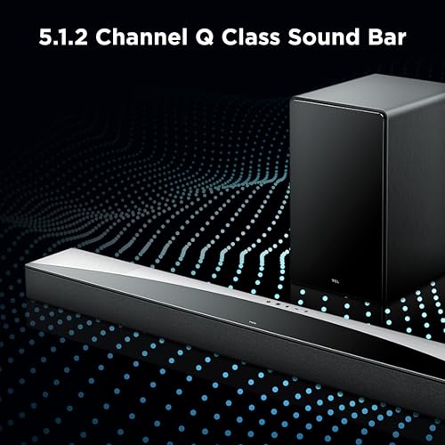 Image of TCL Q75H Q Class 5.1.2 Channel Soundbar with Dolby Atmos, DTS:X, Ray Danz Technology, Wireless Subwoofer, and Bluetooth Music Streaming