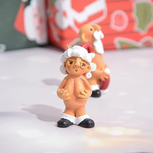 Naughty Santa Tree Hanging Christmas Ornaments Funny Xmas Party Decor Secret Santa Gift 8 cm - Image 6