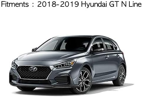 Smoke Tinted Black Side Window Weather Deflector Sun Rain Guard Visors 4pcs for 2018 2019 Hyundai Elantra GT N Line