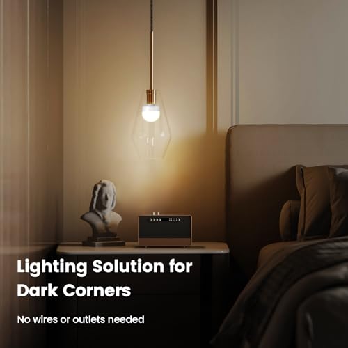 SURAIELEC Lâmpadas Recarregáveis, Lâmpada de Bateria de Controle Remoto com Temporizador, Regulável,