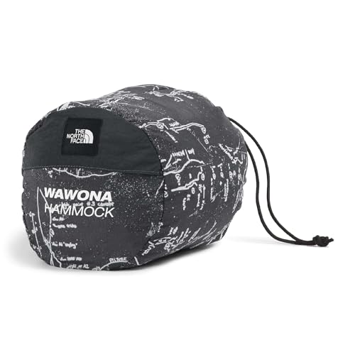 THE NORTH FACE Wawona Camping Hammock - Includes Carabiners & Tree Straps for Effortless Setup, Storage Bag Functions as Pocket, Anthracite Grey Conrad Topo Print/Anthracite Grey, One Size - Image 2