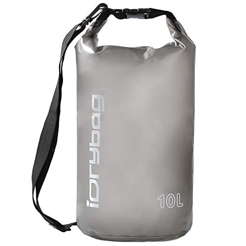 IDRYBAG Clear Dry Bag Waterproof Floating 2L/5L/10L, Lightweight Dry Sack Water Sports, Marine