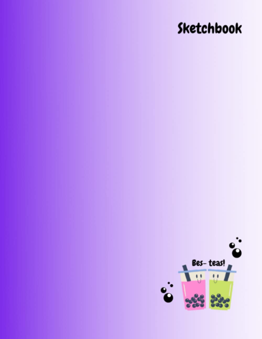 Boba Tea Sketchbook: Kawaii Sketchbook For Drawing Or Doodling - 100 Pages - 8.5x11