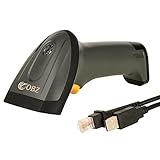 1D Barcode Scanner, Laser Handheld Barcode Scanners for Inventory, Library, Express, Supermarket, Bookstores, USB Wired Automatic Bar Code Reader Work with Windows, Linux,Android,Plug and Play