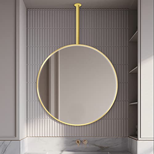 Miroir Rond Suspendu Doré de Qualité Supérieure pour Hôtel et Salon