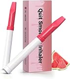 Quit Smoking Inhaler for Smokers - Natural, Nicotine-Free & Portable, Non-Electric Craving Relief for Travel, Work and Anytime (2PCS Watermelon)