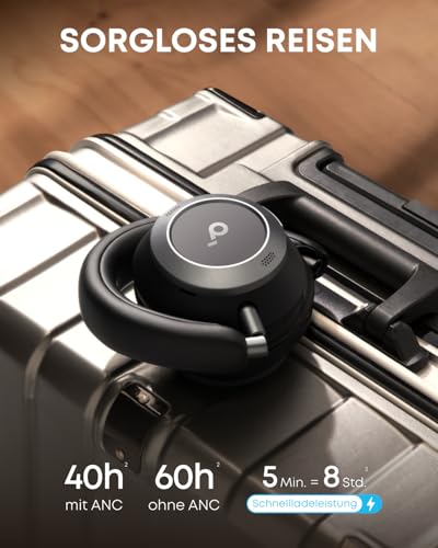 Soundcore by Anker Space One Pro Kabellose Kopfhörer, 6 Mikros – Ansicht 5