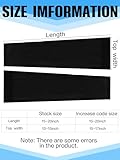 Boao 10 Pairs UV Arm Sleeve for Men Women Cooling Tattoo Cover up Compression Sun Protection Sleeves for Outdoor Activities(Fresh Black,13-15.5'' Length)