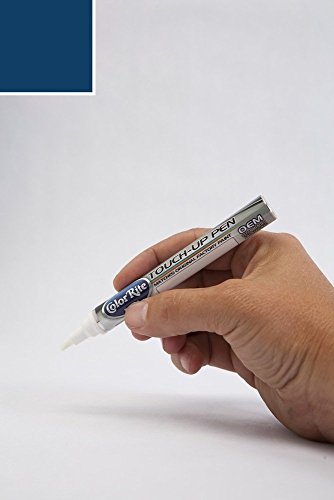 Colorrite Pen For Plymouth Valiant Automotive Touch-Up Paint - Dark Blue Poly Ee-1 (1968) - Color+Clearcoat Package #TOP2