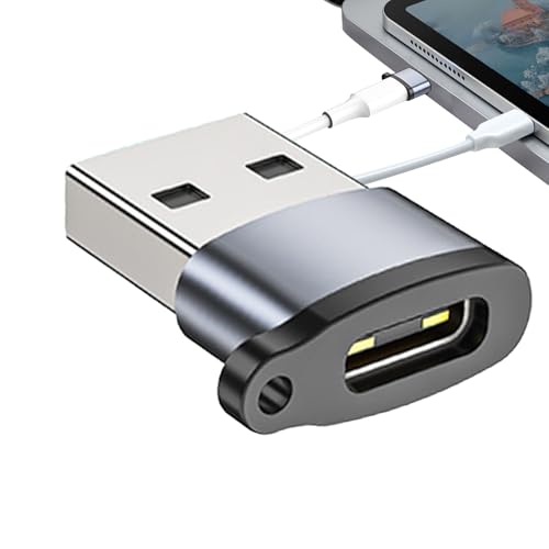 Dopsyesn Adaptador de USB a C,Adaptador USB C Hembra a Macho 2.0 | Pequeño Cargador, Conector de Video Portátil, Accesorios de Audio de Carga Rápida para Viajes, Tabletas y Ordenador - imagen 9