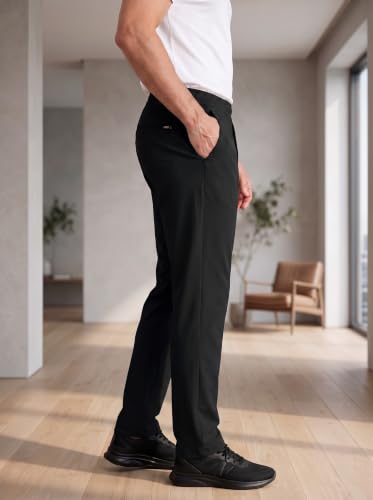 Image of SaintX Men's 4-Way Stretchable Athleisure Pants | Sweat Wicking Fabric | Slim Fit | Active - Sports Wear | Travel, Lounge & Casual Wear | Stylish Back Zipper Pocket | Available in Plus Size (ST06)