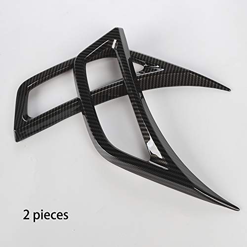 Image of Voodonala for Jeep JL Carbon Fiber Grain Air Conditioner Outlet Vent Plate Trim for 2018 2019 Jeep JL Wrangler & Unlimited