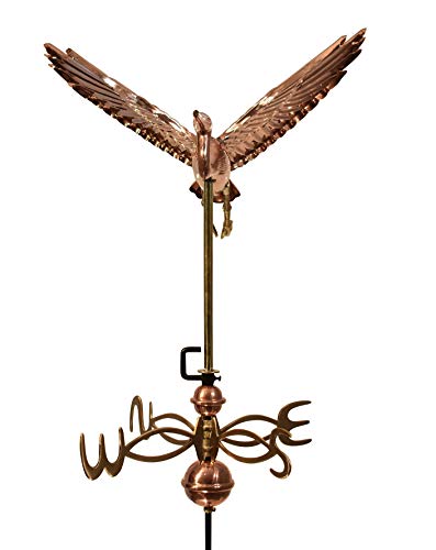 Dalvento 415C Flying Heron Weathervane, Copper #TOP1