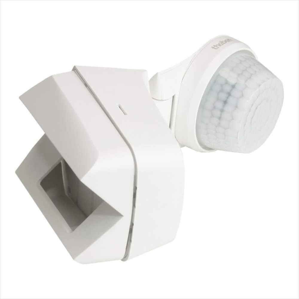Theben 1010510 theLuxa S360 WH Bewegungsmelder 360° 32 m Wand/Decke außen | IP66, PIR, 1 s - 20 min, 500 W LED, Bereichseingrenzung, Empfindlichkeit reduzierbar, Mischlichtmessung, Impulsfunktion, weiß